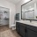 Main Bathroom with Glass Shower & Large Closet 